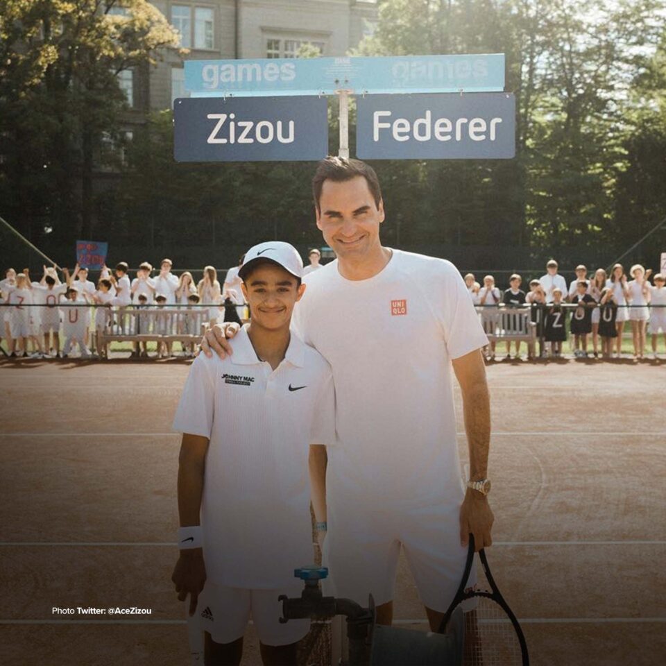 Roger Federer and Zizou