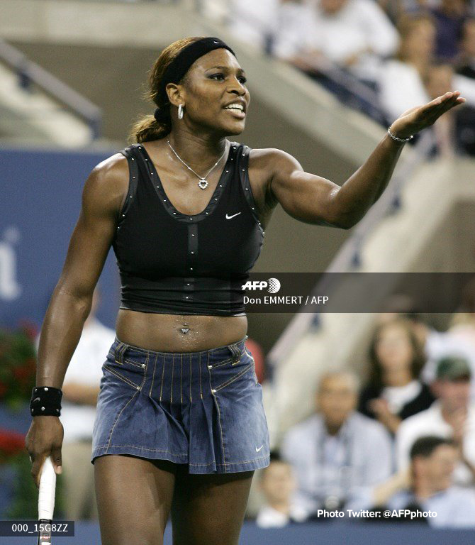 Serena Williams outfit at 2004 US Open