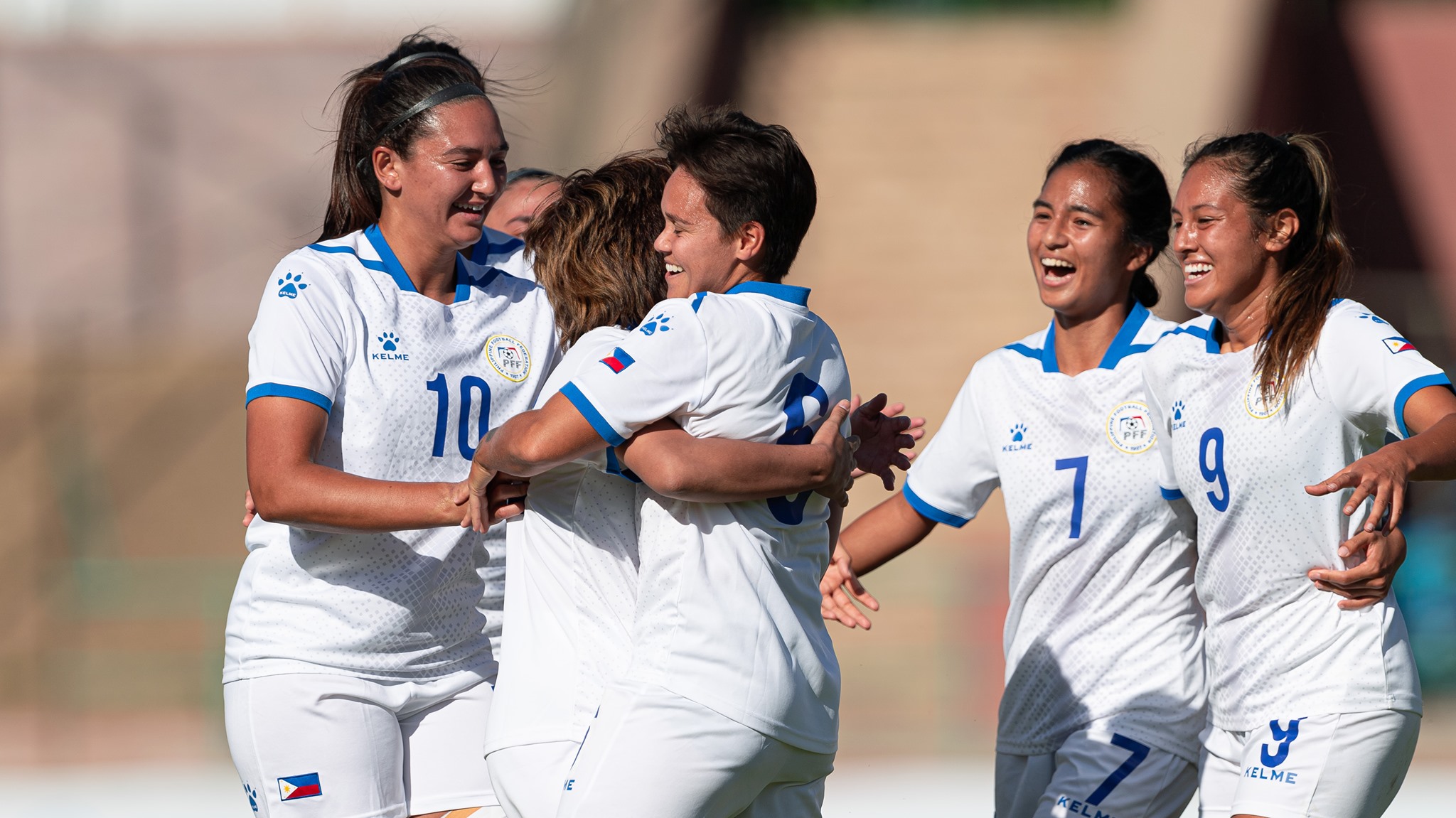 The Filipinas after qualifying for the 2022 AFC Women's Asian Cup