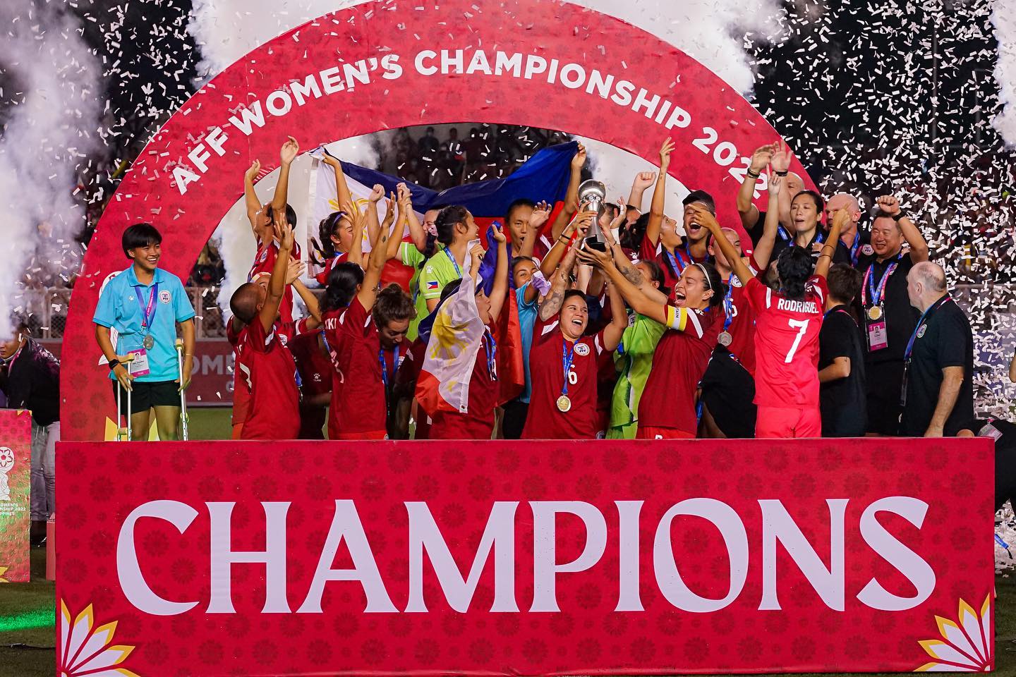 The Filipinas were crowned the AFF Women's Champions in front of over 8000 Filipino fans